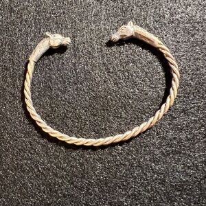 925 Silver Cable Twisted Horse Bracelet